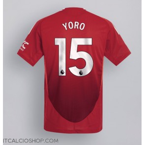 Manchester United Leny Yoro #15 Prima Maglia 2024-25 Manica Corta